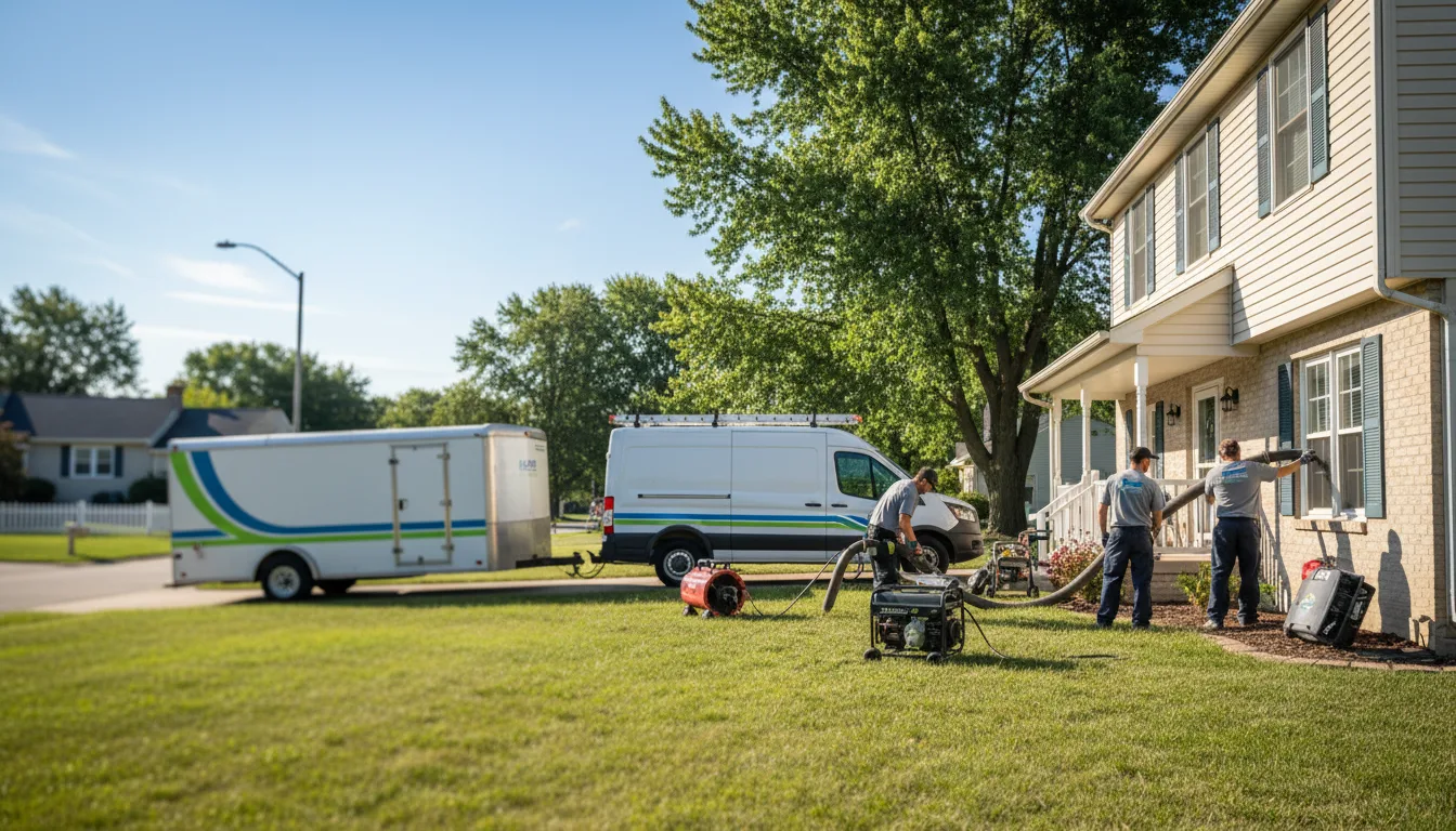 Flooded Basement Restoration And Cleanup With Repair in Campbell, NE near me